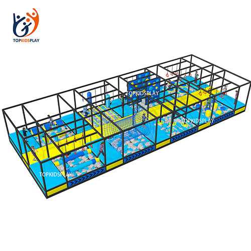 Professional Manufacturer Indoor Big Ninja Fitness Children Entertainment Park Center with Soft Sponge Pool