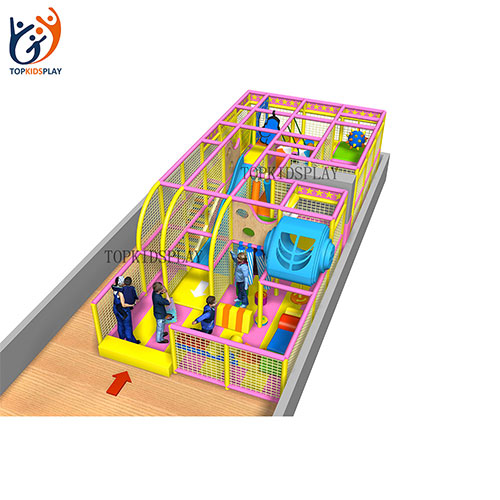 Topkidsplay Cheap Prices Small Size Slide Net Equipment Kids Children Indoor Playground