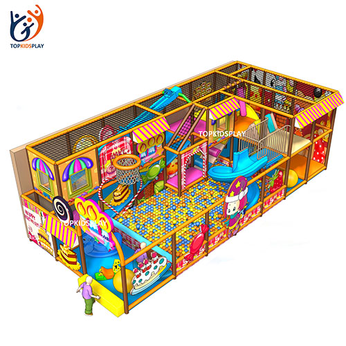 Colorful candy theme indoor playground for sale, commercial soft play zone for kids