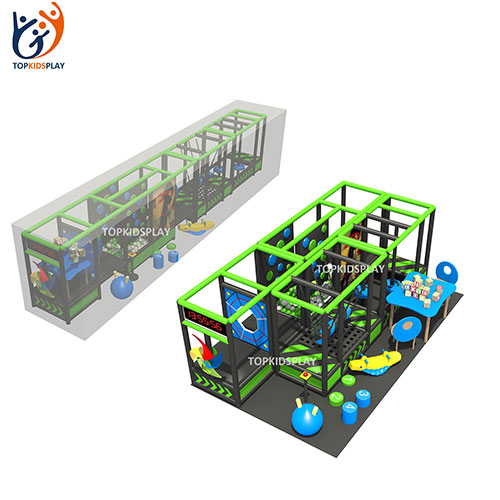 Commercial small ninja indoor playground portable soft play qubes