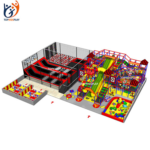 Durable custom circus theme playground equipment indoor commercial