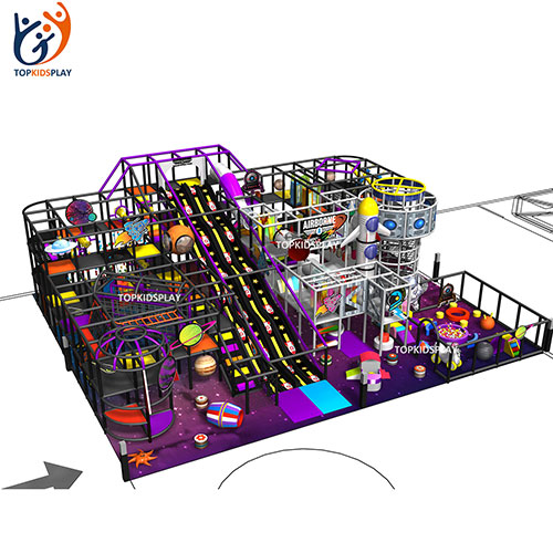 Factory supply space theme kids playground indoor climbing