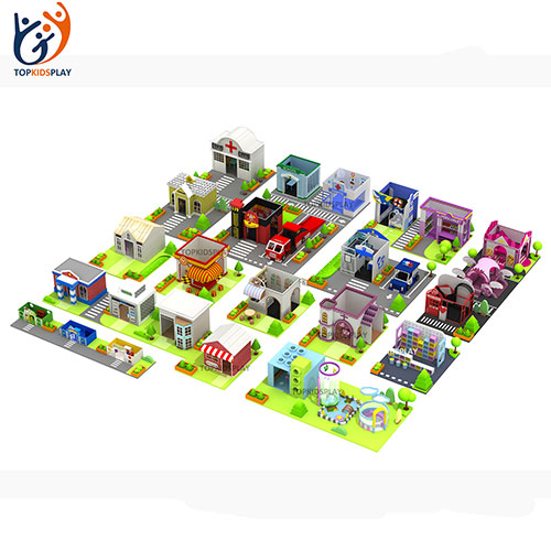High quality custom design indoor playground interesting baby indoor role play house