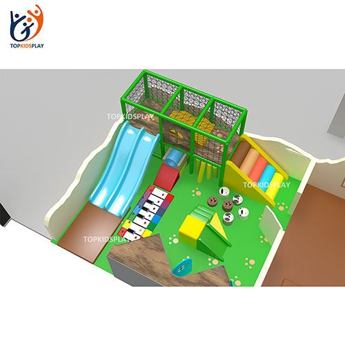 Hot sale daycare center jungle theme indoor climbing frame soft play equipment for toddlers