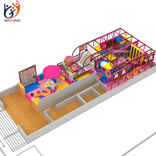 Lovely candy home small children indoor playground for sale