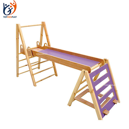Modern design kids training equipment wood teaching and play for daycare center