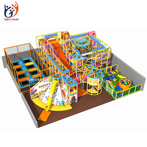 Preschool play equipment creative indoor candy theme soft playground equipment for children