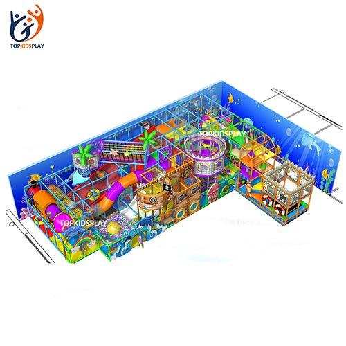 Shopping mall commercial kids indoor soft play zone ocean theme interactive indoor playground