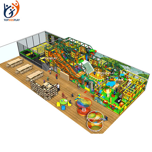 Topkidsplay kids games commercial big indoor playground with slides